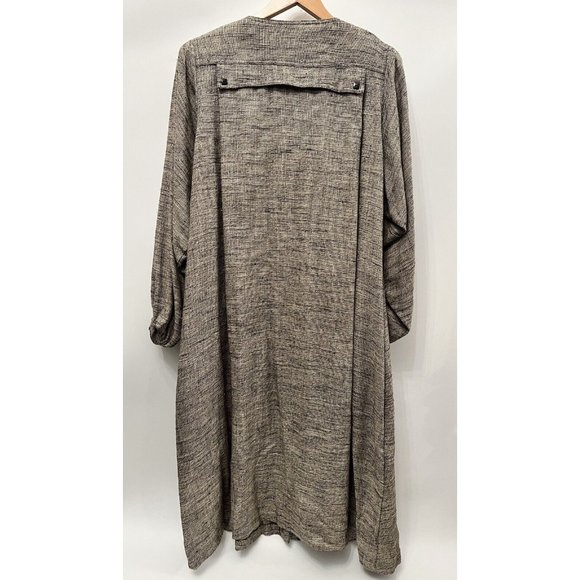 VINTAGE BOHO COTTAGE CORE RUSTIC CHEZ CALIFORNIA MIDI BUTTON DRESS SIZE 20W - Picture 2 of 7